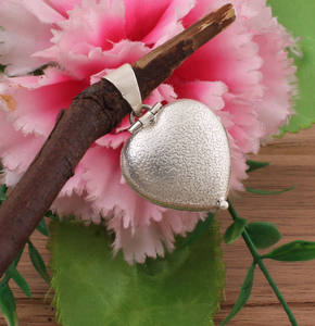 Collier pendentif cœur classique en argent sterling 925, serti vintage, unisexe, chaîne fine, collier d'amour, bijoux d'anniversaire - Product Image 3