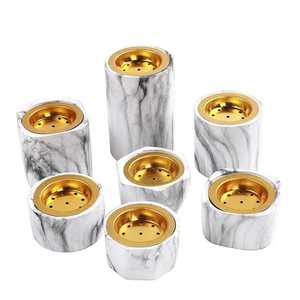Juego de Quemadores de Incienso de Resina Premium con Interior Dorado, Soporte para Aromaterapia, Uso en Todas las Estaciones - Product Image 1