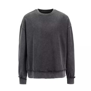 Sudadera de Forro Polar Barata para Hombre, Cuello Redondo, Venta al por Mayor, Color Sólido, Mangas Largas, Logotipo Personalizado, Sudaderas Básicas para Hombre - Product Image 1