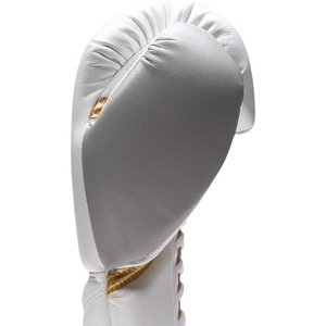 Gants de boxe blancs personnalisés de haute qualité à prix de gros RTS, 100% cuir professionnel, poignées Sanda, unisexe AS-BG-5083 - Product Image 5