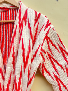 Bata de Kimono con Estampado Digital de Dibujos Animados para Mujer, 100% Algodón, Suave y Transpirable, Camisón de Verano Hecho a Mano, Cuello en V, Cintura Elástica, Talla Completa - Product Image 4