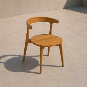 Ensemble de table à manger d'extérieur en teck massif moderne, meubles de jardin en bois pour hôtel, complexe hôtelier, villa - Product Image 3