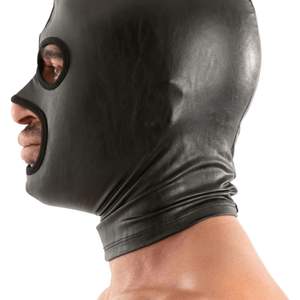 Máscara de Cuero Negra para Hombre, Estilo Bad Boys, Máscara Facial Completa de Cuero, Elegante y Sensual - Product Image 4