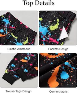 ชุดเสื้อฮู้ดและกางเกงจ็อกเกอร์เนื้อผ้านุ่มสบายระบายอากาศได้ดี รับสกรีนโลโก้ ชุดวอร์มเด็ก - Product Image 3