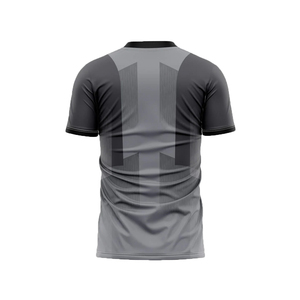 OEM/ODM Men's Eco-Friendly Quick Dry Breathable Summer Soccer Jersey 100% Polyester Lightweight Sublimation Print V-neck Half - Product Image 2