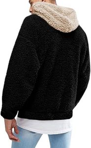 Men's Sherpa Fleece <b>Hoodie</b> Winter Warm <b>Teddy</b> Pullover Sweatshirt Custom Men's <b>Teddy</b> Fleece <b>Hoodie</b> <b>Oversized</b> Sherpa Sweatshirt - Product Image 6