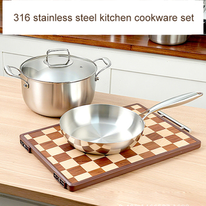 Durable Woks <b>Set</b> For Family Kitchens With Deep Cooking Surface Comfortable Handles Smooth Finish Strong Base - Product Image 2