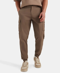 Pantalon de jogging streetwear en gros, personnalisé avec logo OEM, 100 % polyester, vierge, pour la gym et le sport, avec cordon de serrage, style cargo, pour hommes - Product Image 1