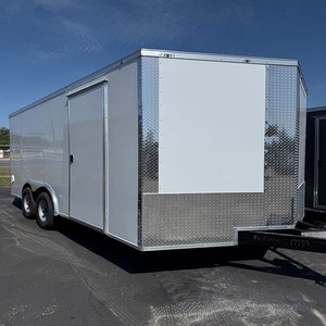 Remorque de transport fermée de haute qualité, dotée d'une construction en acier robuste, d'une zone de chargement spacieuse, d'un plancher durable et d'un essieu tandem fiable. - Product Image 3
