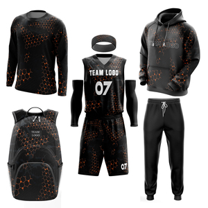 Custom Sublimated Men's Basketball Jersey Kit UV Protection Solid Breathable Custom Team Name Uniform Unisex Printed Set Plus - Product Image 1