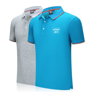 Camiseta de Golf de Manga Corta para Hombre, de Algodón Puro, Anti-Pilling, de Alta Calidad, con Logotipo Personalizado Bordado, Tallas Grandes - Product Image 2