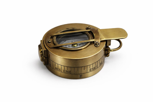 <b>Antique</b> Surveyor <b>Compass</b> with Sighting Vane and Folding Cover Vintage Land Navigation <b>Compass</b> Professional Directional <b>Compass</b> - Product Image 5