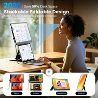 Nouveau lancement S13 Moniteur portable ultra-fin 15,6 pouces IPS 1080P LCD, extension d'écran double pour ordinateur portable, sans pilote requis, Plug-and-Play