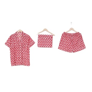 Pijama de manga corta de algodón 100% para mujer, ropa de casa, encantador conjunto de pijama estampado a mano, regalo para mujer con estampado Floral - Product Image 1