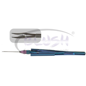 Vitreoretinal Forceps 25G CURVED SCISSORS Reusable Surgical Instruments By <b>Blush</b> Surgical - Product Image 2