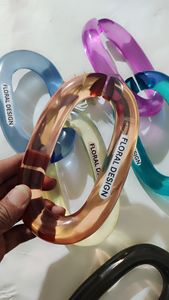Maillons de chaîne en résine personnalisables, grande taille et couleurs claires, maillons en résine multicolores de grande taille disponibles. - Product Image 5