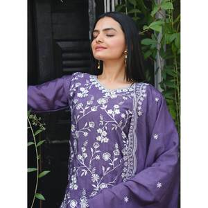 Hermosa secuencia bordada vestido de fiesta elegante fiesta desgaste Sharara traje - Product Image 4