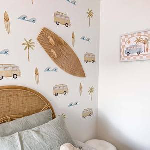 Tabla de surf multifuncional de ratán para interiores, juego de simulación para niños, decoración de habitación de bebé, tablas de surf trenzadas a mano - Product Image 4