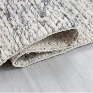 Alfombra de lana gruesa hecha a mano, alfombra de sumac a rayas, alfombra moderna bohemia de alta textura, proveedor mayorista personalizado - Product Image 1