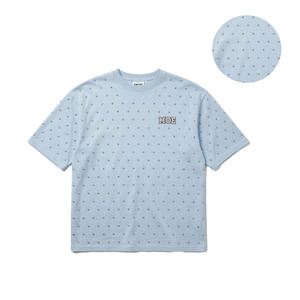 T-shirts pour hommes entièrement ornés de perles, logo personnalisé en strass, coton épais, coupe oversize, été, OEM, t-shirts pour hommes, coupe ample - Product Image 1