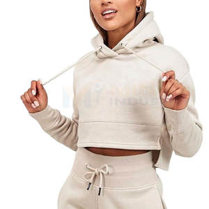 Hoodies crop top au design unique, parmi les plus vendus, prix de gros, haute qualité, style streetwear. - Product Image 2