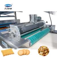 Machine à découper les biscuits multifonctionnelle industrielle en acier inoxydable, ligne de production de biscuits, machine à fabriquer des biscuits haute capacité