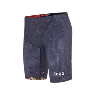 2025 maillots de bain de course professionnels pour hommes maillot de bain de compétition longueur au genou mercerisé imperméable Stretch séchage rapide natation - Product Image 2