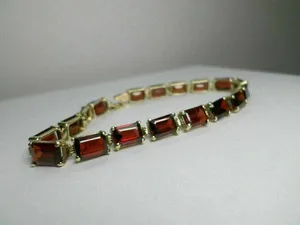 Pulsera de tenis de moissanita con corte brillante redondo, plata de ley 925 chapada en oro, joyería de lujo para mujer, TISHYA DIAMOND 12gm - Product Image 3