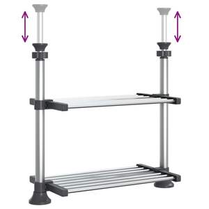 Étagère de cuisine en aluminium 19.7 \ "x 9,8 \" x(19.7 \ "-27.6 \") Solution de rangement polyvalente - Product Image 5