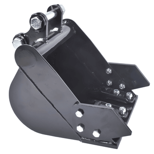 Benna scavatrice da 12 pollici per mini escavatore, attacco da 300 mm, stretta, per roccia/fango/inclinazione, con denti, per escavatori da 5-8 tonnellate - Product Image 4