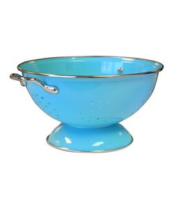 Durable Stainless Steel <b>Colander</b> With Handles For Vegetable Cleaning Rice Washing And Noodle Draining Convenience - Product Image 1