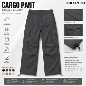 Fabricante de Pantalones Cargo Personalizados de Primera Calidad, Proveedor Mayorista de Pantalones Cargo, OEM ODM, Pantalones Cargo de Moda Urbana, Algodón Twill Ripstop - Product Image 1