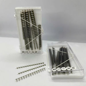 Extensiones de Pestañas de Pelo Sintético al por Mayor, Bandejas de Pestañas Spike 3D-20D Ultra Rápido, Negro Mate Oscuro, Longitudes Mixtas, Ecológicas - Product Image 1