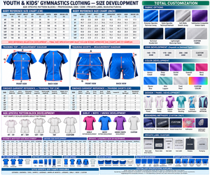 Vêtements de gymnastique pour jeunes et enfants |   Bleu marine à blocs de couleurs - Six couleurs |   Vêtements de sport en Spandex/Polyester |   Séchage rapide anti-odeur | - Product Image 6