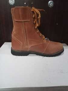 Zapatos de Cuero Marrón con Cordones, Zapatos de Cuero Originales, Mejores Zapatos para Caminar, Botas de Caza - Product Image 4