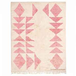 Alfombras de lana y seda anudadas a mano de lujo Alfombras marroquíes tradicionales Alfombras bereberes de Marruecos Alfombras de piso de dormitorio para decoración del hogar - Product Image 5