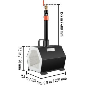 Fornello Portatile a Propano a Bruciatore Singolo, Mini Forno di Grande Capacità per la Fabbricazione di Coltelli, per Fabbri e Maniscalchi, Colore Nero - Product Image 5