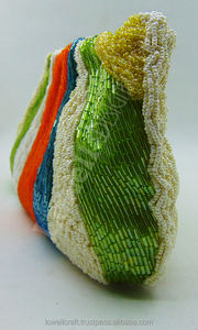 Haute qualité fabriqué à la main brodé pochette sac à main sac à main inde ethnique dames perlé conception sac à main perlé sacs à main perlé - Product Image 2