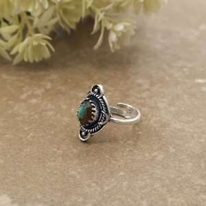 Handmade <b>Labradorite</b> Brass Bezel Setting <b>Ring</b> Vintage Handcrafted Oxidized Boho Unisex Jewelry Artisan Statement <b>Ring</b> - Product Image 3