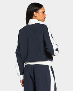 OEM <b>Women</b>’s Football Tracksuit Set Polyester Cotton Full Zip <b>Jacket</b> Joggers Soccer Training Contrast Panel Casual Athletic Wear - Product Image 4