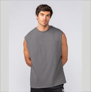 Nuevo Diseño, Chaleco de Algodón Liso, Corte y Confección Estilo Streetwear, Camisetas sin Mangas, Camisetas sin Mangas 100% Algodón, Chalecos de Gimnasio para Hombre, Personalizados - Product Image 2