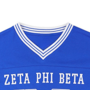 Maillot à manches longues Zeta Phi Beta bleu roi ZPB pour femme, haut de sport, vêtement grec, style HBCU - Product Image 5