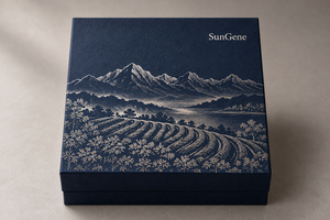 กล่องบรรจุภัณฑ์ชาภูเขาแบบกำหนดเองพร้อมฝาและฐานโลหะ - Product Image 6