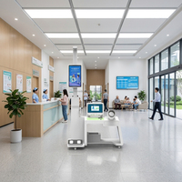 Huasheng Medical OEM Integrasi Data Cloud Kesehatan Cerdas Multi-skenario Layar Sentuh Layanan Mandiri Telemedicine Kesehatan