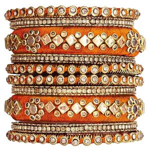 Conjunto de Brazaletes Clásicos con Diseño de Bola Chapados en Oro de 24K, Joyería de Boda para Mujer, Brazaletes de Moda - Product Image 1