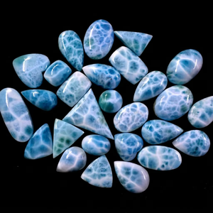 Pierre Larimar naturelle de qualité supérieure A++ à prix avantageux, cabochon de pierre précieuse non montée. - Product Image 6