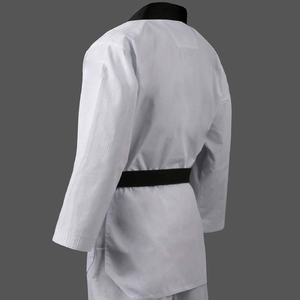 Kimono d'arts martiaux léger en coton pour étudiants, karaté et taekwondo, avec cordon élastique, prix abordable, service OEM - Product Image 3