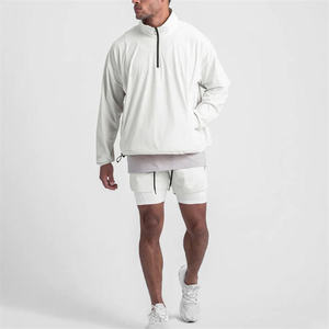 Ropa Deportiva de Gimnasio, Camiseta Deportiva de Nailon para Hombre, Sudadera con Cierre de 1/4, Sudadera con Cierre de Cremallera para Hombre, Deportiva, 2026, OEM - Product Image 5