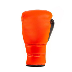 Gants de boxe en cuir noir et jaune Econex Sports, à doigts entiers, fermeture auto-agrippante, logo personnalisable, sangle de poignet pour l'entraînement des adultes - Product Image 2