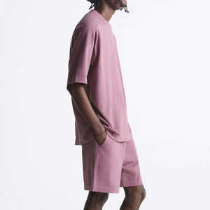 Camisetas Extra Grandes de Hombre con Hombros Caídos, Simples, Sostenibles, Ecológicas, Personalizadas OEM, de Secado Rápido, Transpirables, de Poliéster/Algodón - Product Image 3